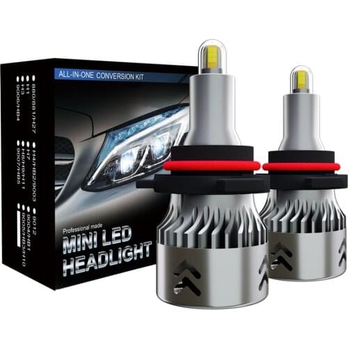 LED Car Headlight Bulb 6000K 9600LM CSP Chip LED Headlamp Bulb 1904 1 Pair