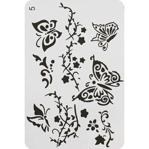 Stencil Butterfly Painting Template Embossing DIY Decor Craft Accessories Sjablonen Scrapbooking Office School Supplies Reusable