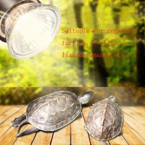 25/50/75W UVA+UVB 3.0 Reptile Heat Lamp Turtle Basking UV Light Bulbs Heating Lamp Amphibians Lizards Temperature Controller