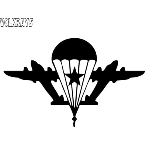 Volkrays Funny Car Stickers Russian Paratroopers VDV Stickers Waterproof Sunscreen Decals Decoration Accessories PVC,15cm*10cm