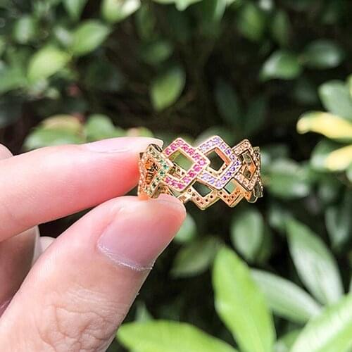 2020 New Gold Copper AAA Cubic Zirconia Crown Rings For Women Fashion Cute Jewelry for Women Gift Multiple Models Rings