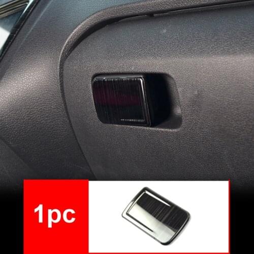 1pc for vw polo 2011-2017 Copilot Glove box Handle Panel decoration cover black Stainless steel