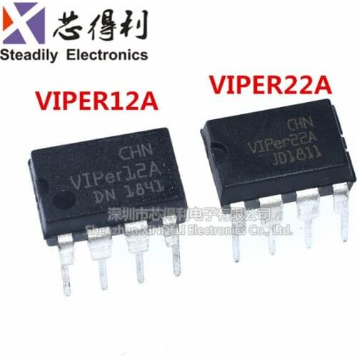 10pcs/lot New Viper12a Viper22a Power Module Offline Switch Dip-8