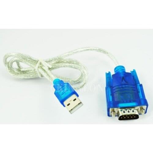 500set/lot CH340 USB to RS232 COM Port Serial PDA 9 pin DB9 Cable Adapter Male to Male M/M For PC PDA GPS Support Windows7 8