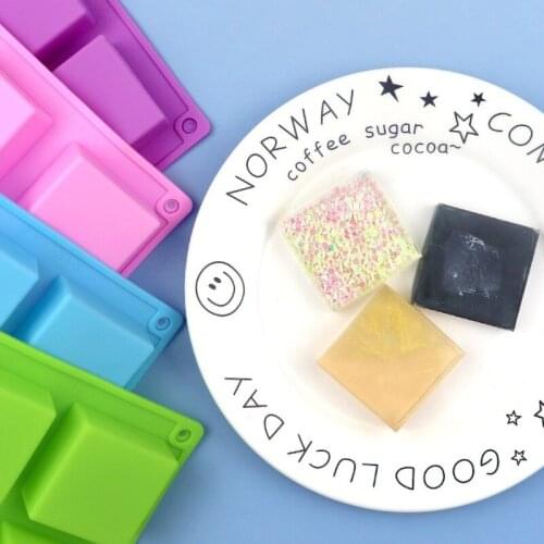 6 Square Silicone Cake Mold Diy Chocolate Rice Cake Scented Plaster Mold Easy To Demould Silicon Mould