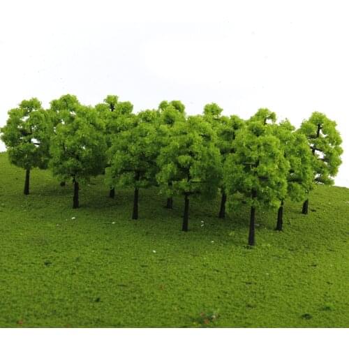 70Pcs Plastic Model 3-9cm Trees Layout Train Railway Diorama Wargame Landscape Scenery HO OO Z TT Multi Scale Toys for Children