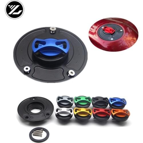 CNC Aluminum Motorcycles Fuel Tank Cover Gas Cap Key for suzuki GSX-R600 R750 R1000 R1300 Gladius 2009-2013 GSF650F BanditS