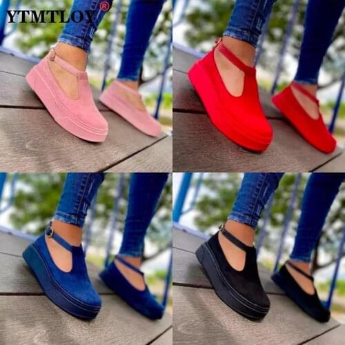 Summer Womens Sandals Vintage Wedge Shoes Woman Buckle Strap Straw Thick Bottom Flats Platform Sandals Flock Sandalias Mujer