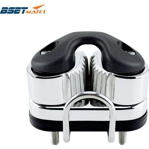 316 Stainless Steel Black Ball Bearing Cam Cleat Pilates Equipment Marine Boat Fast Entry Rope Wire Fairlead Sailing Accessories