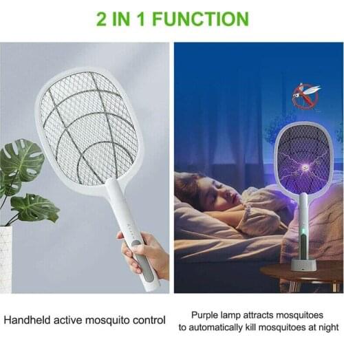 Home Mosquito Swatter Trap Mosquito Killer Lamp 3000V Electric Bug Zapper USB Rechargeable Summer Fly Beat Trap Insect Flies