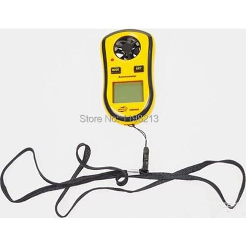 GM8908 LCD Hand Held Anemometer 0.3 to 30 meter per second Digital Wind Speed Meter Measuring Instruments Air LED