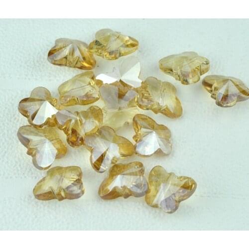 500pcs 11x14mm Crystal Spacer Beads Sliver Champagne Color For Jewelry Making Faceted Glass Crystal Beads Free Shipping