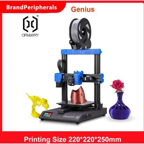 Artillery Genius 3D Printer DIY Kit 220*220*250mm Print Size High Precision with Ultra-Quiet Stepper Motor TFT Touch Screen