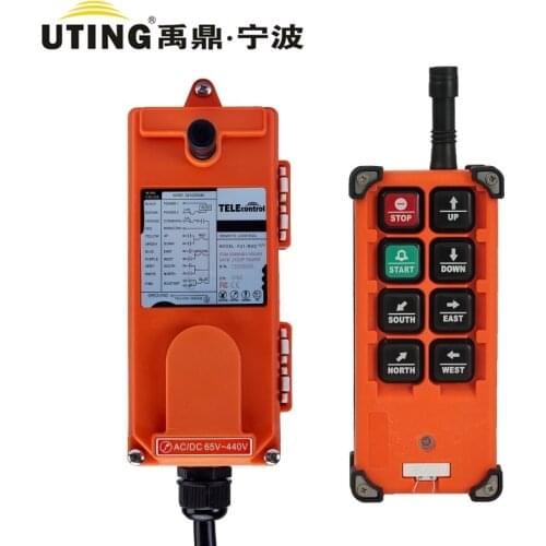 Industrial Wireless Radio Remote Control F21-E1B for Hoist Crane 12V 18-65V 65-440V AC DC VHF UHF