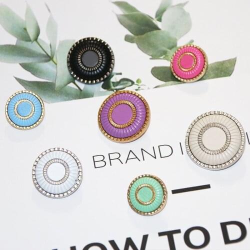 10Pcs Woman Metal Big C Buttons For Clothes Coat Dress Vintage Decorative Buttons Wedding Gift Sewing Accessories Wholesale