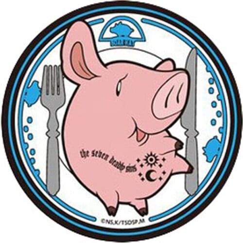 The Seven Deadly Sins Hawk Cosplay Anime Cartoon Logo Props Waterproof Animation Cartoon Logo Temporary Tattoo Stickers XR139