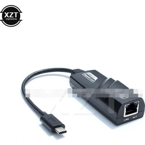Type C to RJ45 LAN Network Card Reversible USB 3.1 Interface (USB-C) to RJ45 10/100/1000Mbps Ethernet LAN Network Adapter