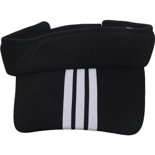 Sports Tennis Golf Sun Visor Hat Hats Adjustable Plain Bright Color Men Women black