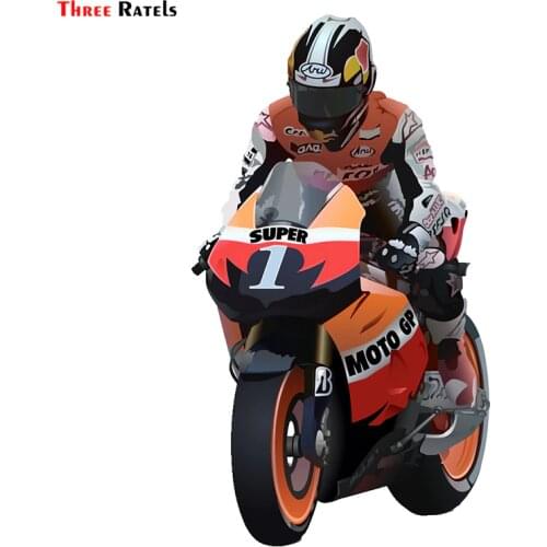 Three Ratels TRL658# 9x15cm funny car sticker respect for Bikers on board motocyclist colorful car stickers and decals