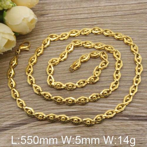 Three Accessories Wholesale Stainless Steel Vintage Jewelry Fashion Chain Spherical Necklace Hot Selling NFHBAJBA