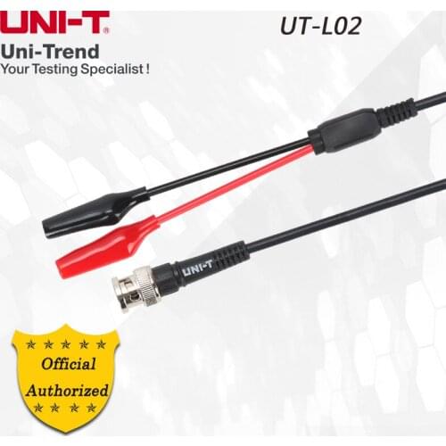 UNI-T UT-L02 BNC alligator clip test leads; conversion measurement connection for measuring instrument signals