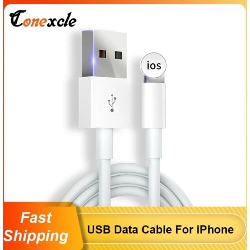 Conexcle USB Cable for iPhone 11Pro Max X Xs Fast Charging USB Charger Data Cable for iPhone Cable SE 8 7 6 Charge Cord