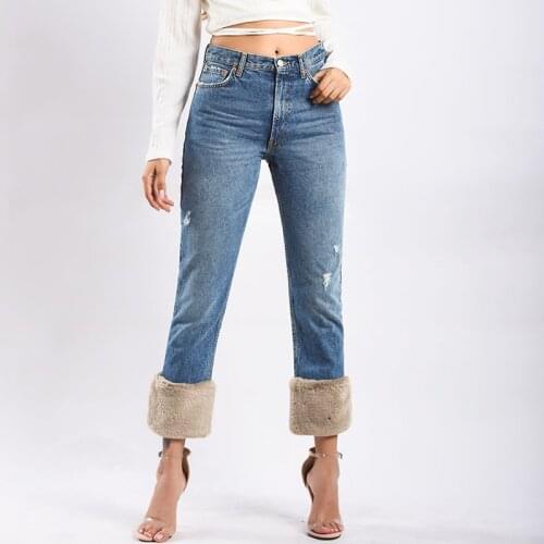 Winter 2018 Female Boyfriend Jeans For Women Gray High Waist Loose Ladies Jeans Woman Denim Mom Jeans Pants Plus Size Trousers