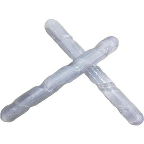 1pcs 16cm Selenite crystal quartz wand Himalayan white gypsum Gemstones massage stick Crystal Reiki healing