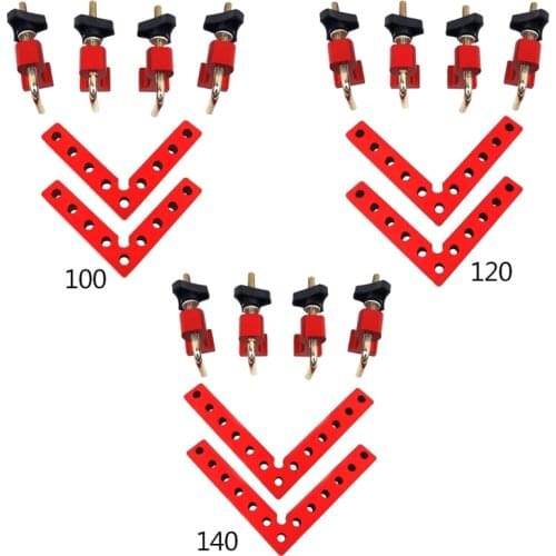 2 Pack 90 Degree Positioning Squares Right Angle Ruler L-Type Corner Clamp Carpenter Panel Fixing Clamp Woodworking Tool