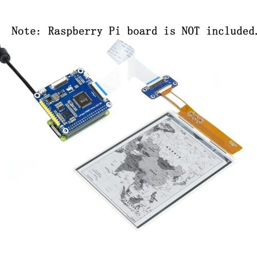 6 Inch 1448X1072 HD e-Ink e-Paper Display Screen Module HAT Starter Kit for Raspberry Pi 3 4 STM32 for Windows PC, Grayscale 16