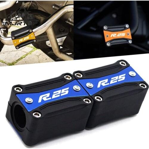 22/25/28MM YZF-R25 Universal Engine Crash Bar Protection Bumper Decorative Guard Block For YAMAHA YZFR25 yzf 25 ALL Years