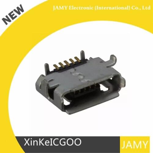 Free shipping 47589-0001 475890001 0475890001 CONN RCPT MICRO USB AB R/A SMD