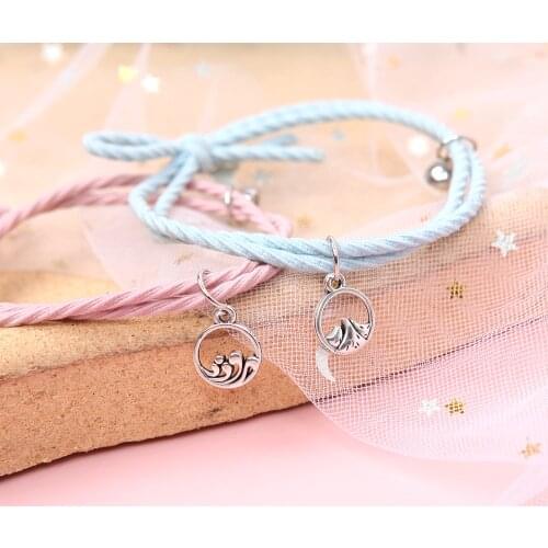 Mountain Ocean Love Magnetic Couple Bracelet For Women Men Simple Trendy Charm Friendship Bracelets Best Friends Fashion Jewelry