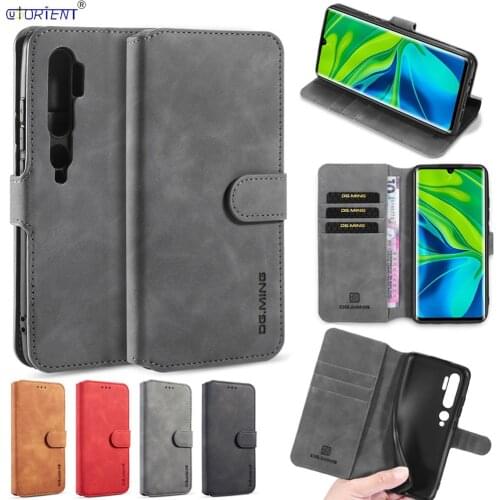 Flip Case for Xiaomi Mi Note 10 Pro Luxury PU Leather Wallet Cover Xaomi Xiomi Mi Note10 Bumper Cases MiNote10 Stand Phone Bags