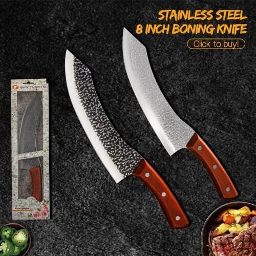 Damask Full Tang Kitchen Boning Knife Stainless Steel Kitchen Knife Chef Butcher Meat Fish Vegetables Cleaver Tools Gift Box