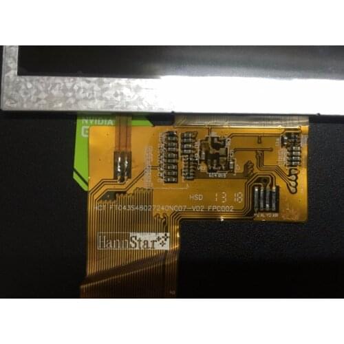 HCT FT043S4802720NC07-V02 4.3 inch 40 pin lcd screen and touch screen