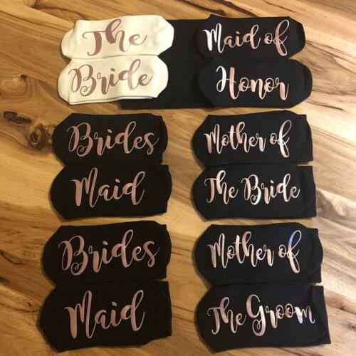 Personalized any role or name wedding bridesmaid socks Bachelorette mother of the bride maid of honor socks birthday gifts