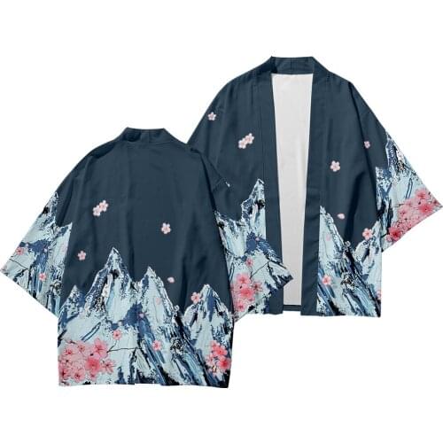Summer Chinese Couple Cardigan Men Printed Kimono Japanese Traditional Casual Loose Thin Set Coat Pants Asian Clothes Harajuku