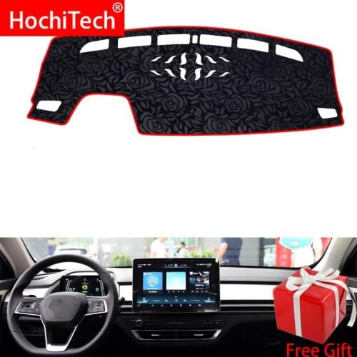 Rose Pattern Non-slip Dashmat Dash Mat Dashboard Cover Pad Cover Carpet Car Sticker for BYD QIN pro DM 2018 Car Styling