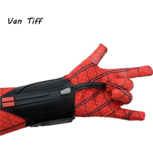 Spider gloves man Spider Arm Bracers Man Peter Parker Superhero Cosplay Costume Arachnoid Wrist launcher With Shooter Props