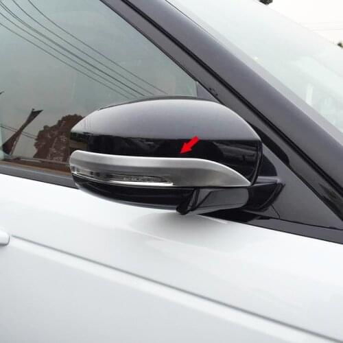 Fit For Range Rover Sport 2014 2015 Car Accessories ABS Matte Side Rearview Mirror Molding Strip Cover Trim Sticker 2pcs