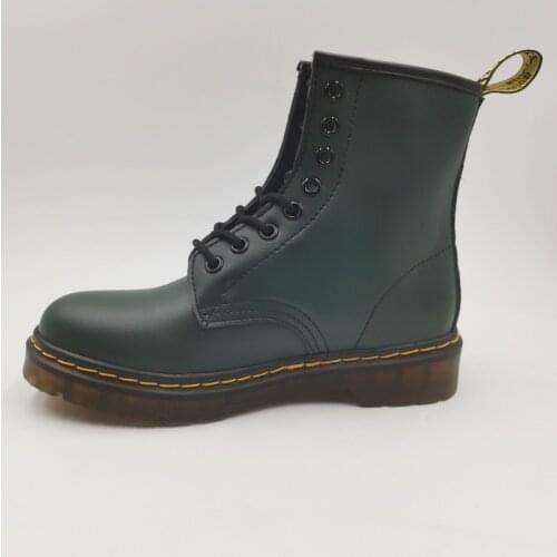 2021 New Martens Boots Couple Motorcycle Womens Boots Winter Soft Leather Shoes Men Black Botas Wedges Zapatillas Mujer Tenis