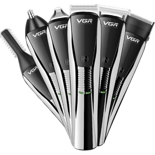 6in1 Professional washable hair trimmer beard electric clipper trimer men facial hair cutter machine haircut body grooming kit