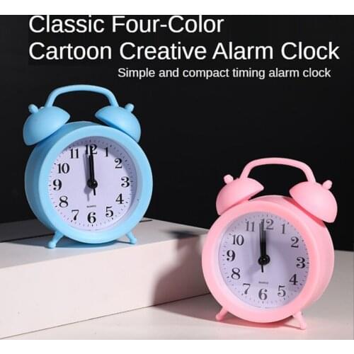Simple Small Clock Creatives Silent Mute Bedside Clock Personalized Convenient Use For Bedroom Office JDH88