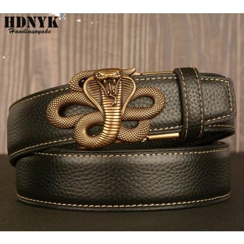 Factory Direct Cowskin Belt Fashion Dragon Designer Buckle Belt High Quality Genuine Leather Belt for Men Quality Assurance