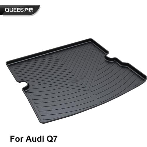 QUEES Custom Fit Cargo Liner Boot Tray Trunk Floor Mat for Audi Q7