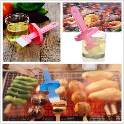 Silicone BBQ Brush Barbecue Cleaning Brush Baking Bread Cooking Oil Cream Tools Multipurpose Kitchen Utensil Tool Random