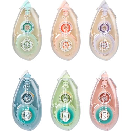 Replaceable double-sided adhesive roller dot tape stationery office glue dispenser stick with refill school office supplies