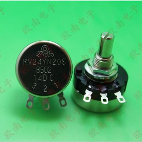 [VK] speed control single turn potentiometer RV24YN20S B502 5K frequency switch RV24 switch