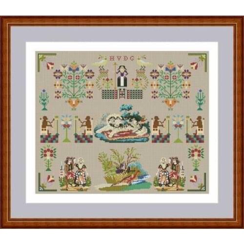 Stich Cross Stitch Kits Craft PackagesThe Queens Kingdom 58-49 Counted cross stitch Needlework Embroidery Cross-Stitching